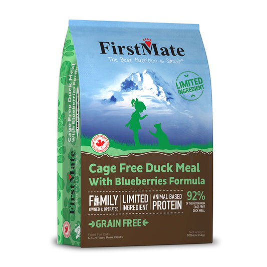 FirstMate™Limited Ingredient Cage Free Duck with Blueberries Cat Food 10lb