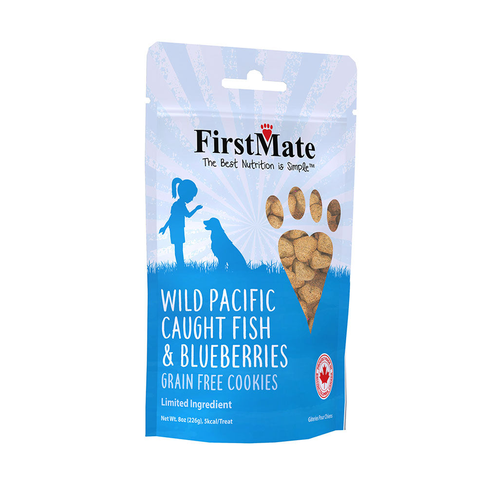 FirstMate™ Wild Pacific Caught Fish & Blueberries Dog Treats 8 Oz
