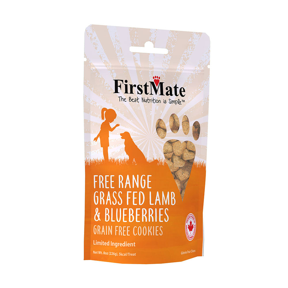 FirstMate™ Free Range Grass Fed Lamb & Blueberries Dog Treats 8 Oz
