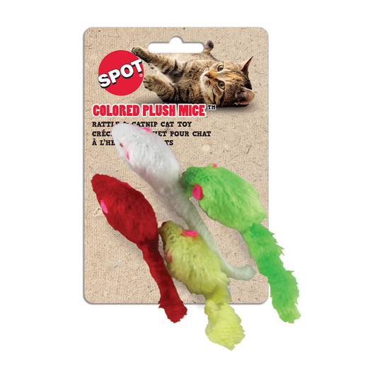 Spot® Ethical Pet Cat Fur Mice Assorted 4 pack