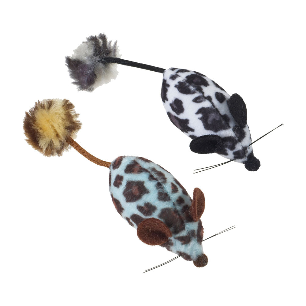 Spot® Ethical Assorted Animal Print Rattle with Catnip 2-Pack