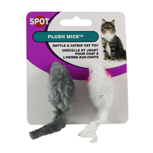 Spot® Ethical Pet Cat Smooth Fur Mice 2 pack 2"