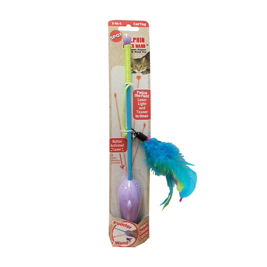 Spot® Ethical Pet Laser N Feather Teaser Wand