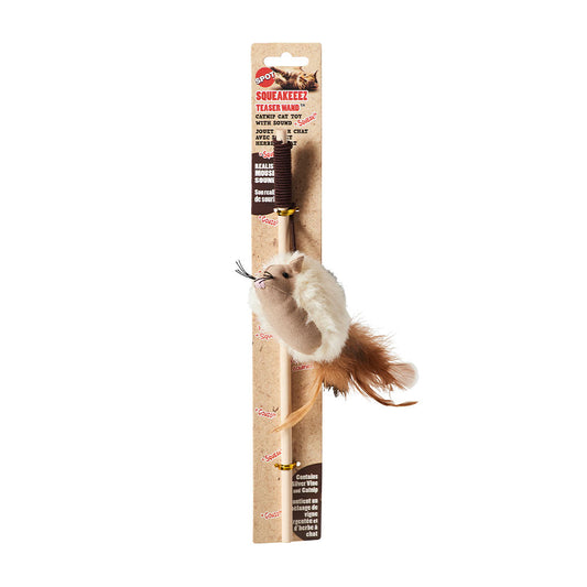 Spot® Ethical Pet Squeakeez Teaser Wand Assorted