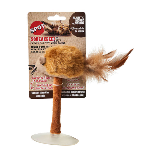 Spot® Ethical Pet Squeakeez Mouse on Suction Cup