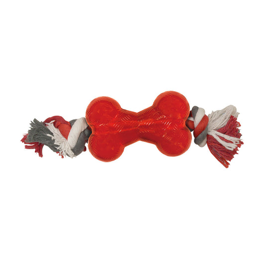 Spot® Ethical Pet Play Strong Bone with rope 3.5"