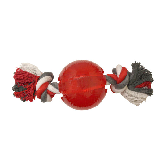 Spot® Ethical Pet Play Strong Ball with rope 3.75"