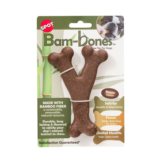 Spot® Bam-Bone Wish Bone Bacon Flavor Dog Chew 5.25"