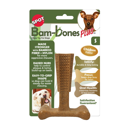 Spot® Ethical Pet Bambone Plus Stick Dog Chew Toy Chicken 4"
