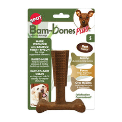 Spot® Ethical Pet Bambone Plus Stick Dog Chew Toy Beef 4"