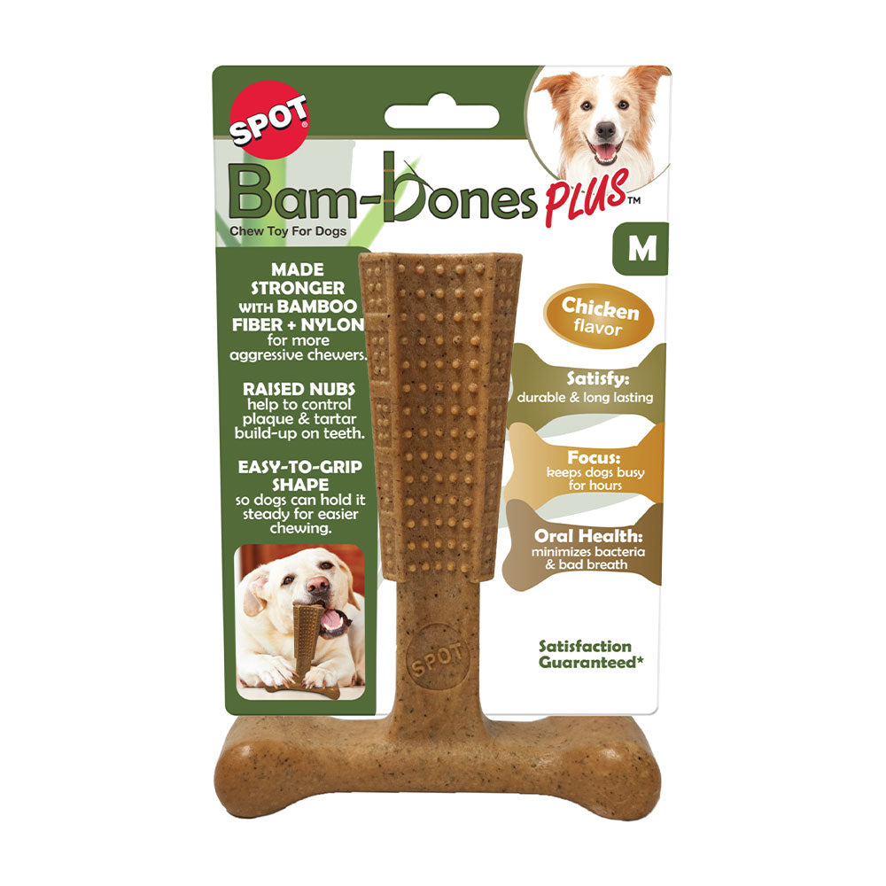 Spot® Ethical Pet Bambone Plus Stick Dog Chew Toy Chicken 6"