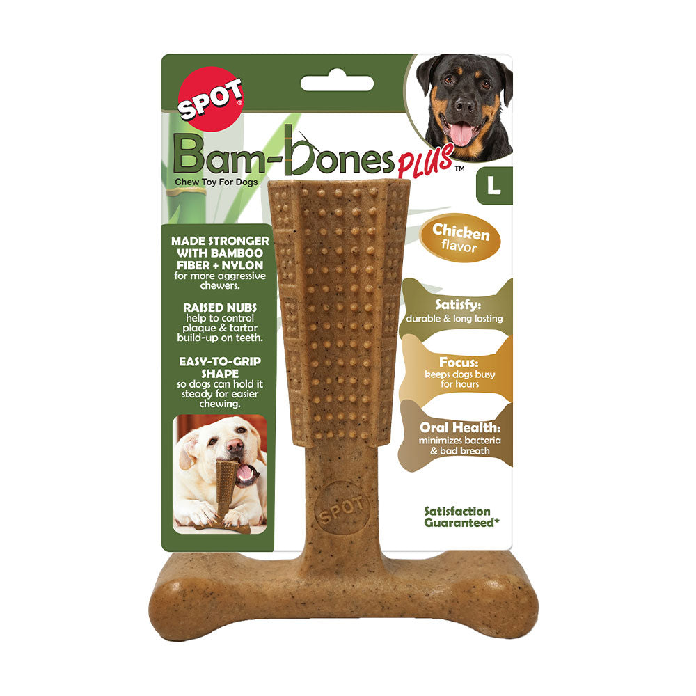 Spot® Ethical Pet Bambone Plus Stick Dog Chew Toy Chicken 7"