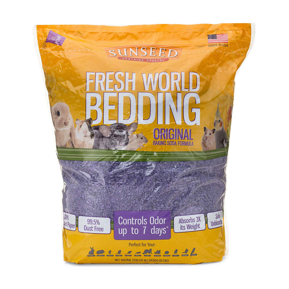 Sunseed® Fresh World® Bedding for Small Animal Purple Color 2130 Cubic Feet