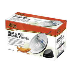 Zilla® Mini Halogen/fluorescent Heat & Uvb Basking Fixture 9.75 X 6 X 4.625 Inch
