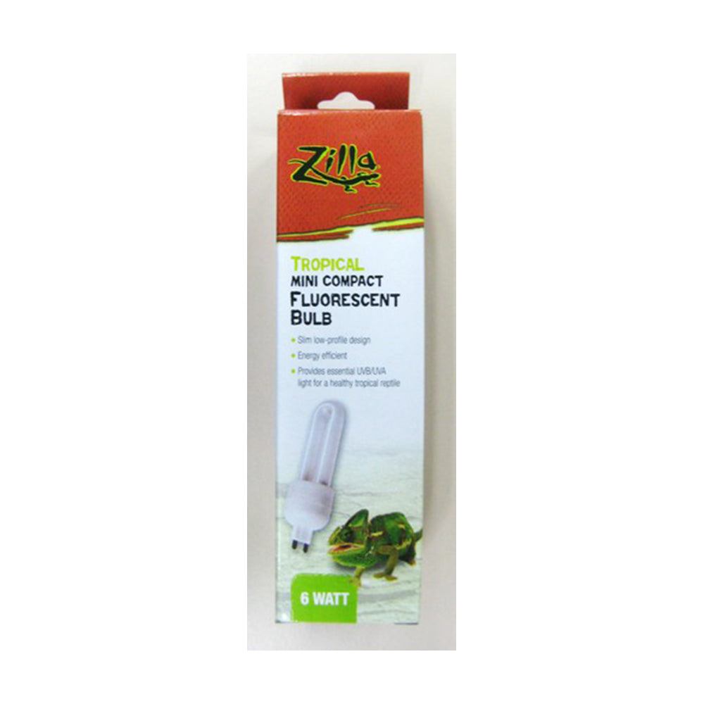 Zilla® Tropical Mini Compact Fluorescent Bulb 6 Watt 1.375 X 1.375 X 5.625 Inch