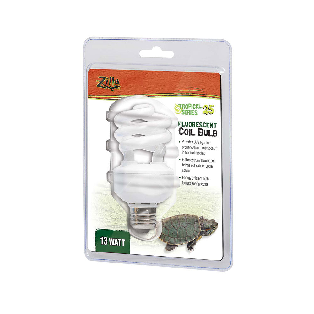 Zilla® Tropical Desert Fluorescent Coil Bulb 13 Watt 6.625 X 3 X 9 Inch