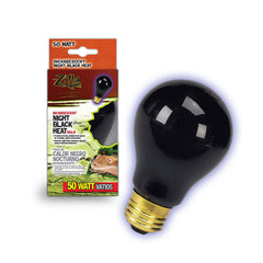 Zilla® Night Black Heat Incandescent Bulb 50 Watt 2.5 X 2.5 X 4.5 Inch