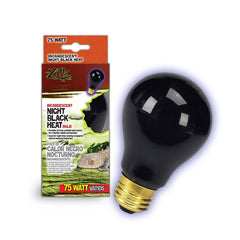 Zilla® Night Black Heat Incandescent Bulb 75 Watt 2.75 X 2.75 X 5.25 Inch