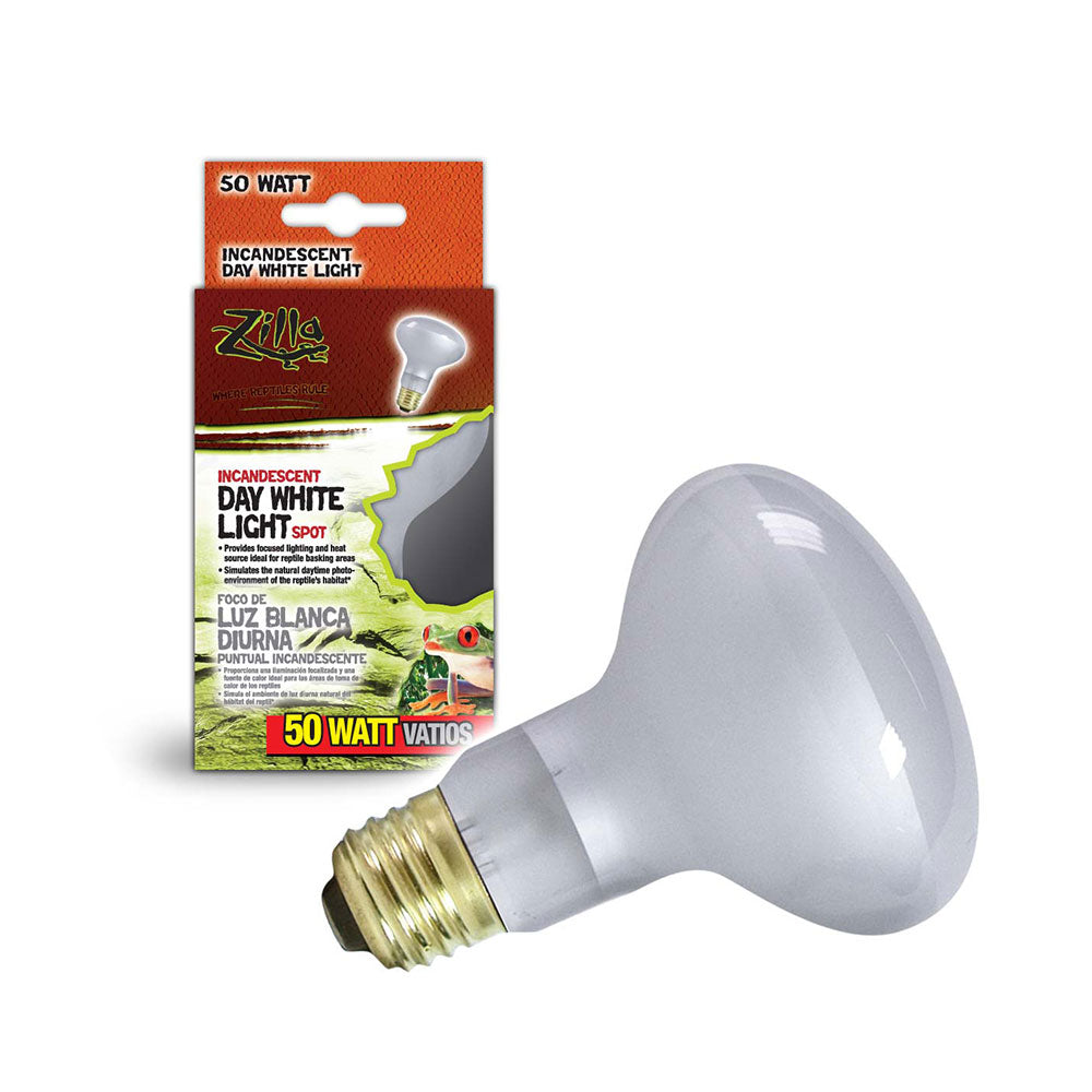 Zilla® Incandescent Spot Bulb 50 Watt Day White Color 2.625 X 2.625 X 4.125 Inch