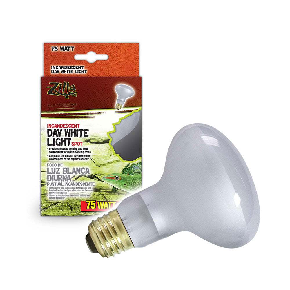 Zilla® Incandescent Spot Bulb 75 Watt Day White Color 3.25 X 3.25 X 4.5 Inch