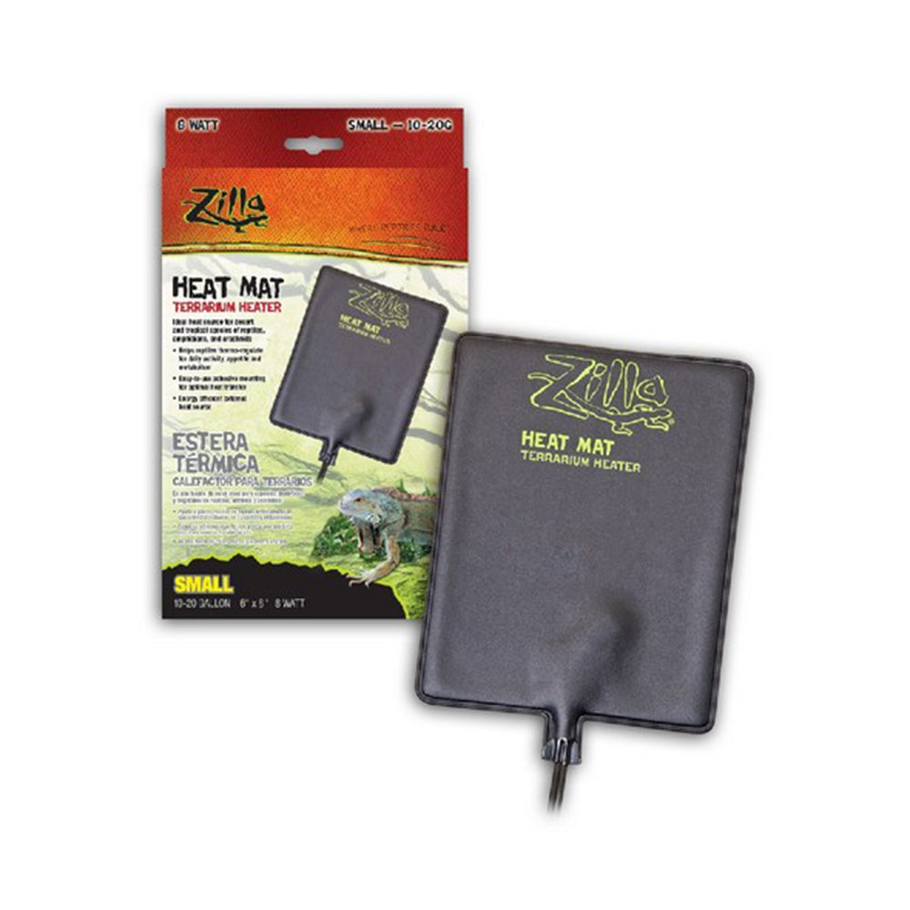 Zilla® Heat Mat Terrarium Heater 8 Watt Night Black Color Small