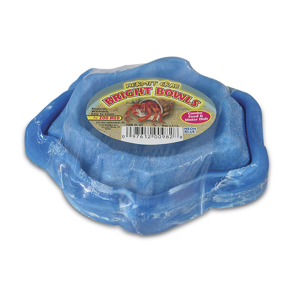 Zoo Med Laboratories Hermit Crab Bright Bowl Blue Color