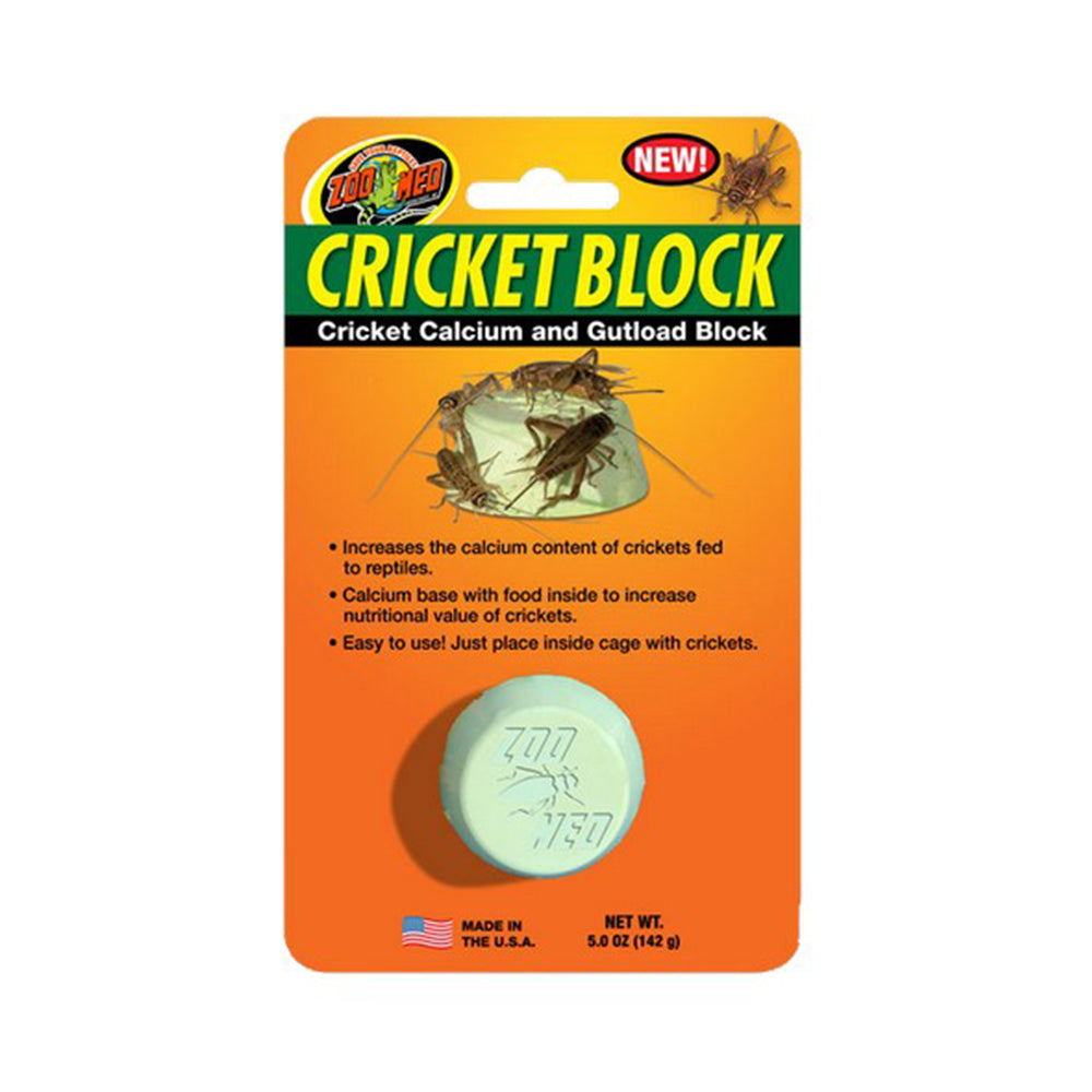 Zoo Med Laboratories Cricket Block – Cricket Calcium & Gutload Block for Reptiles 0.45 Oz
