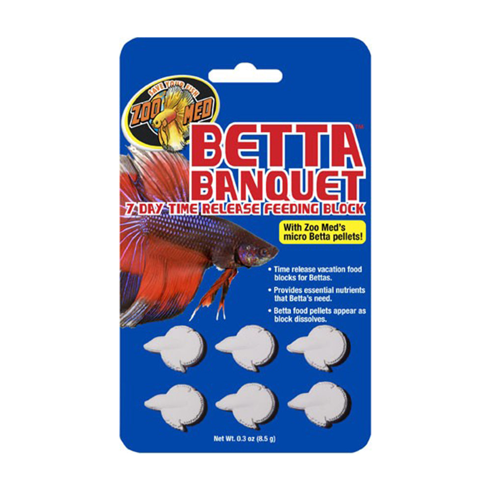 Zoo Med Laboratories Betta Banquet® 7 Day Release Feeding Block 6 Count