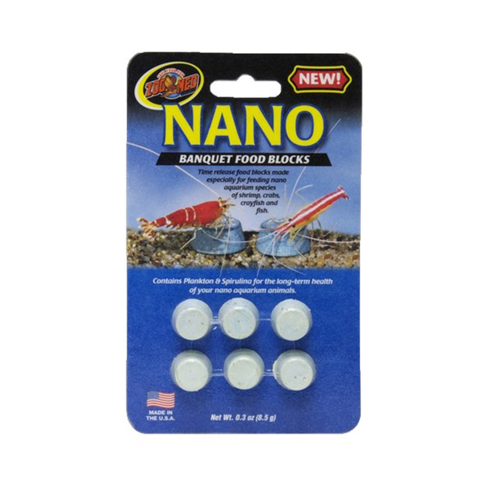 Zoo Med Laboratories Nano Banquet® Aquatic Food Blocks 6 Pack