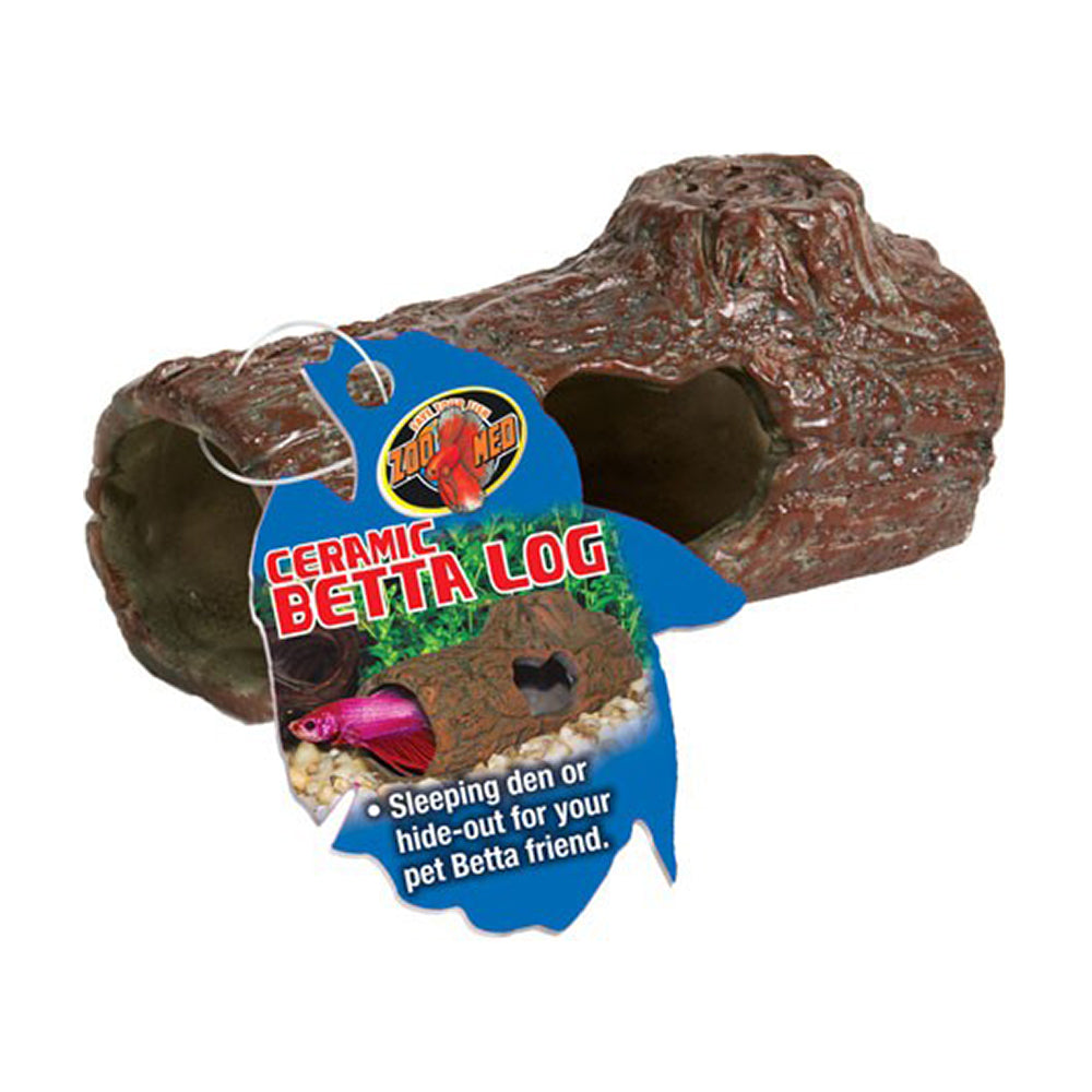 Zoo Med Laboratories Betta™ Ceramic Log for Fish 4.25 Inch