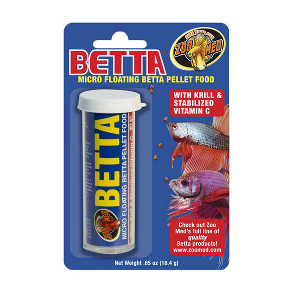 Zoo Med Laboratories Betta™ Micro Floating Pellet Food for Fish 0.65 Oz