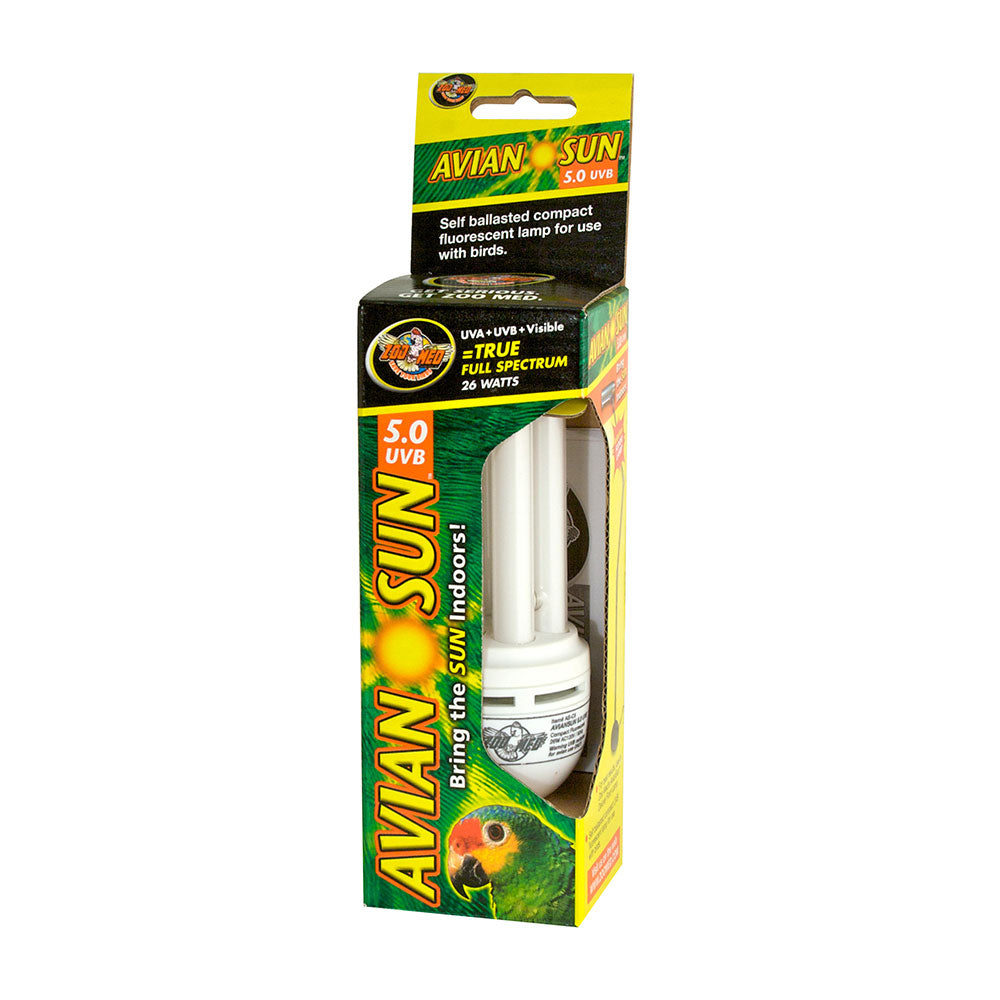 Zoo Med Laboratories Avian Sun™ 5.0 UVB Compact Fluorescent for Birds