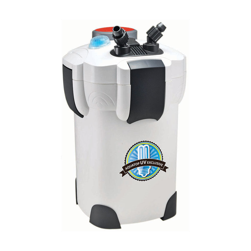 Aquatop® 4-Stage Canister Filter White Color with UV 9W-370 GPH