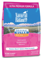 Natural Balance Original Ultra Whole Body Health Chicken Meal and Salmon Meal Dry Cat Food