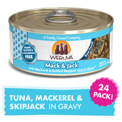 Weruva Mack And Jack With Mackerel and Grilled Skipjack Canned Cat Food