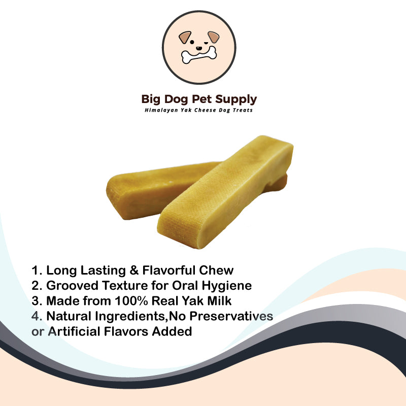 Big Dog Pet Supply Himalayan Yak Cheese Dog Treats-Medium by Pieces
