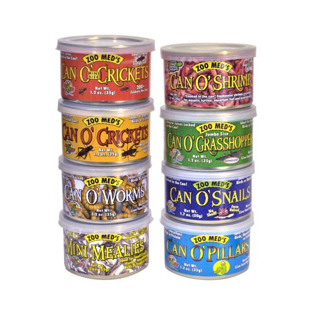 Zoo Med Laboratories Can O’ Crickets for Most Lizards, Turtles, Fish, Birds & Small Animals Food 1.2 Oz