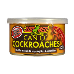 Zoo Med Laboratories Can O’ Cockroaches for Medium to Large Reptiles & Amphibians Food 1.2 Oz