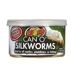 Zoo Med Laboratories Can O’ Silkworms for All Reptiles, Amphibians & Fish 1.2 Oz