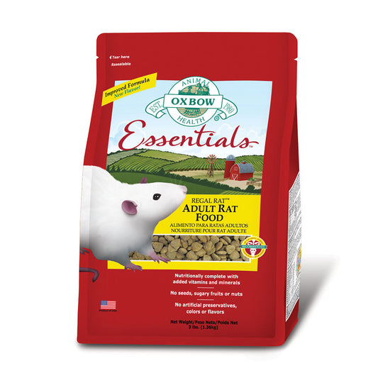 Oxbow Animal Health® Essentials Adult Rat Food 3 Lbs