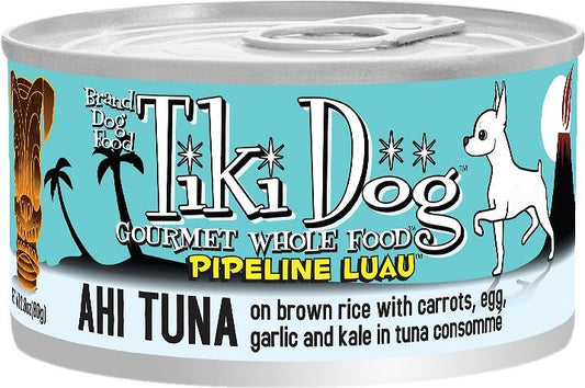 Tiki Dog Pipeline Luau Ahi Tuna on Brown Rice Canned Dog Food