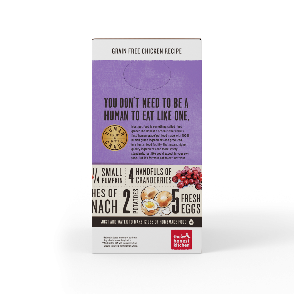 The Honest Kitchen Grain Free Chicken Recipe Dehydrated Cat Food