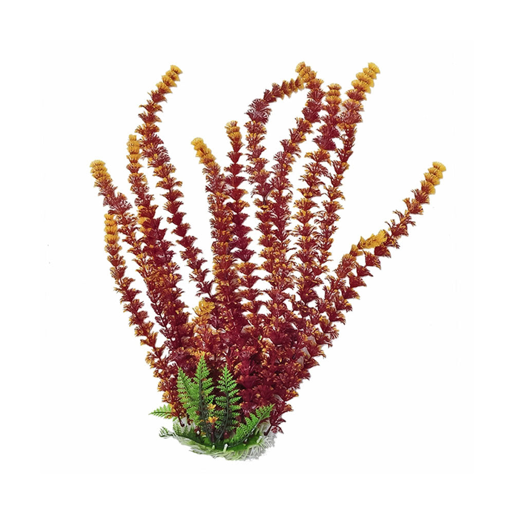 Aquatop® Cabomba-Like Aquarium Plant 16 Inch Fire Color with Weighted Base