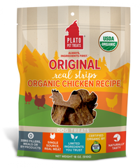 Plato Organic Chicken Strips Dog Treats