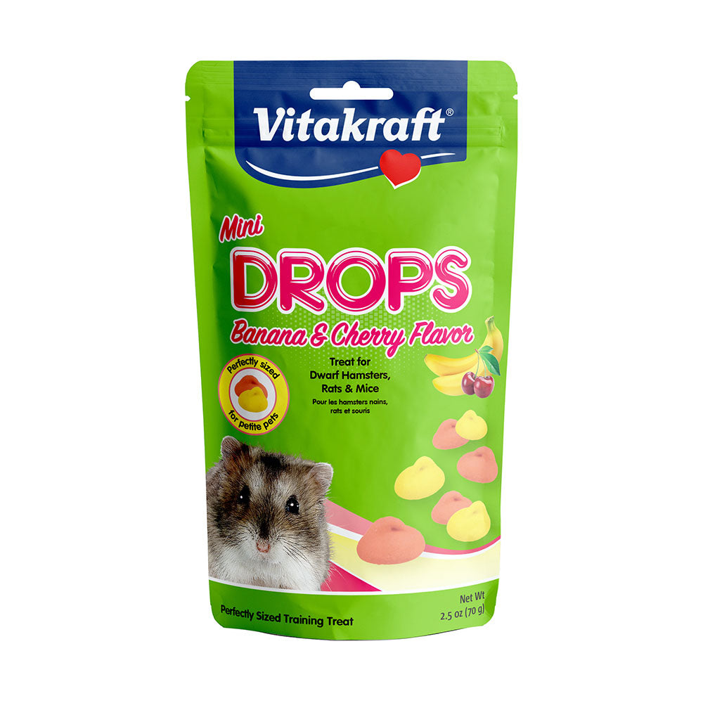 Vitakraft® Drops Mini Banana & Cherry Flavor for Small Animals 2.5 Oz