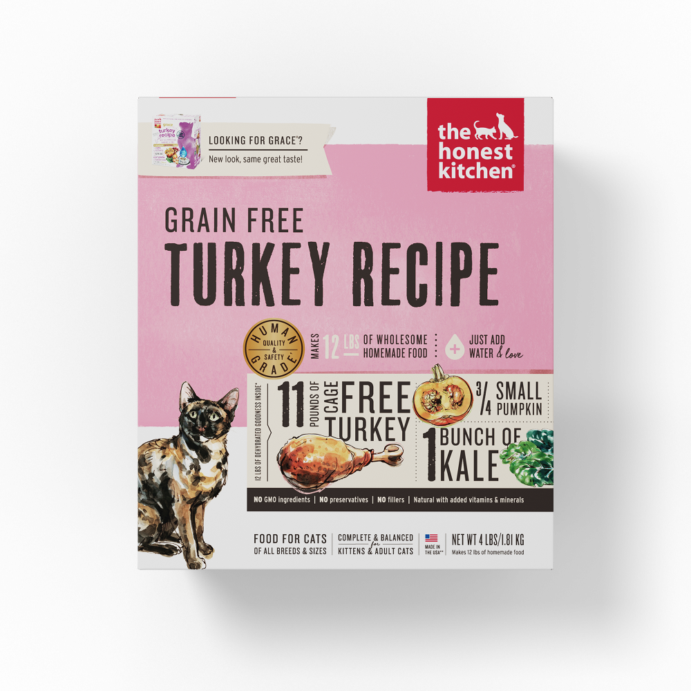 The Honest Kitchen Grain Free Turkey Recipe Dehydrated Cat Food