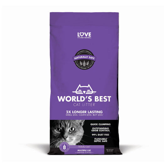 World's Best Cat Litter™ Multiple Cat Lavender Scented Litter 8 Lbs