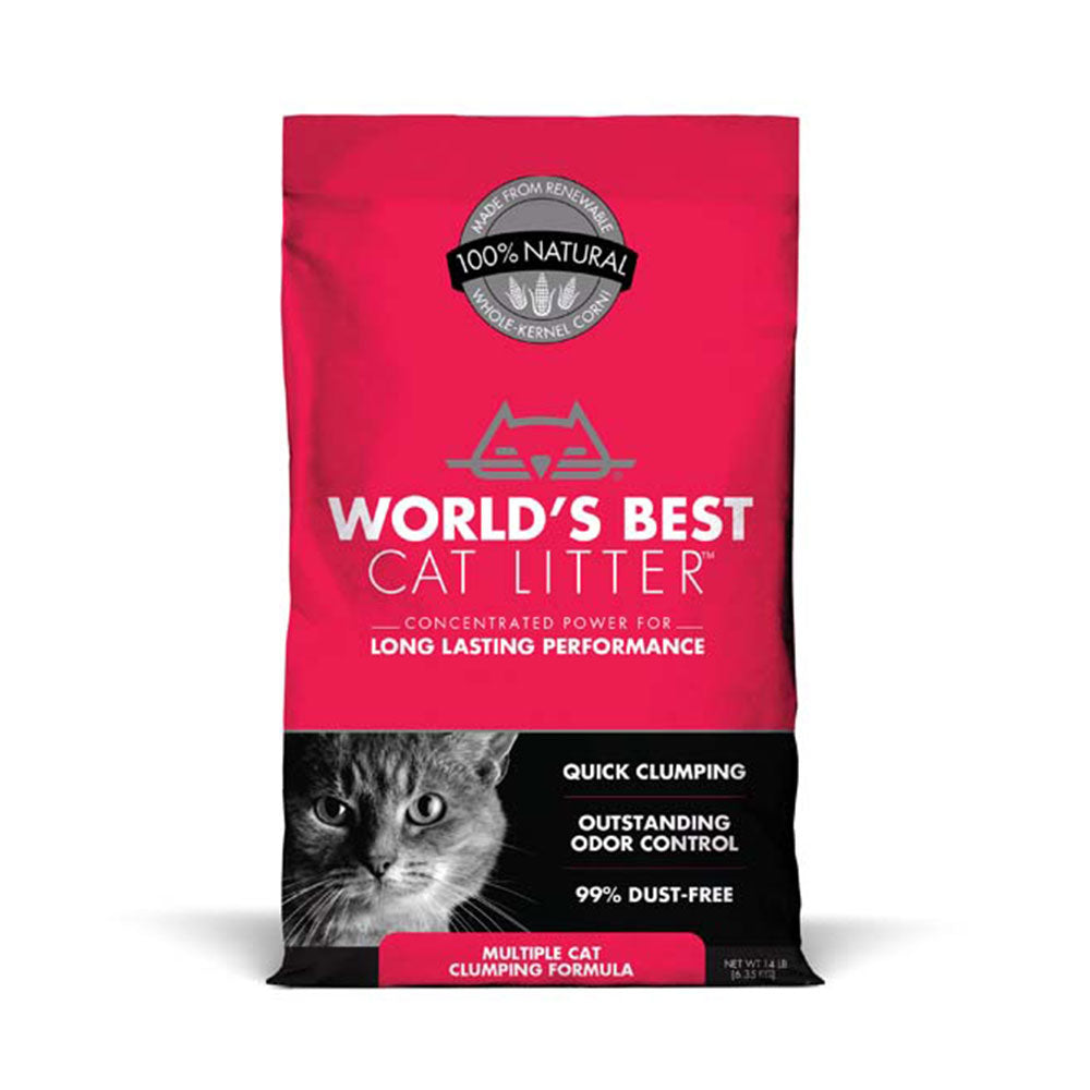 World's Best Cat Litter™ Multiple Cat Clumping Formula Cat Litter 14 Lbs
