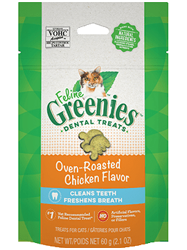 Greenies Feline Dental Oven Roasted Chicken Flavor Cat Treats