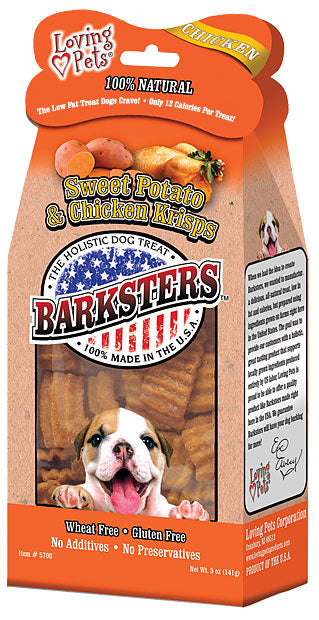 Loving Pets Barksters Sweet Potato and Chicken Krisps